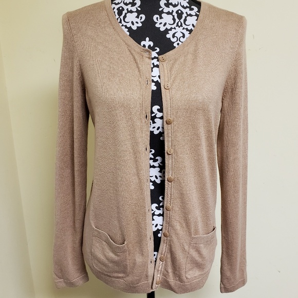 Talbots Sweaters - NWOT Talbots Cashmere Blend Button Up Cardigan, S